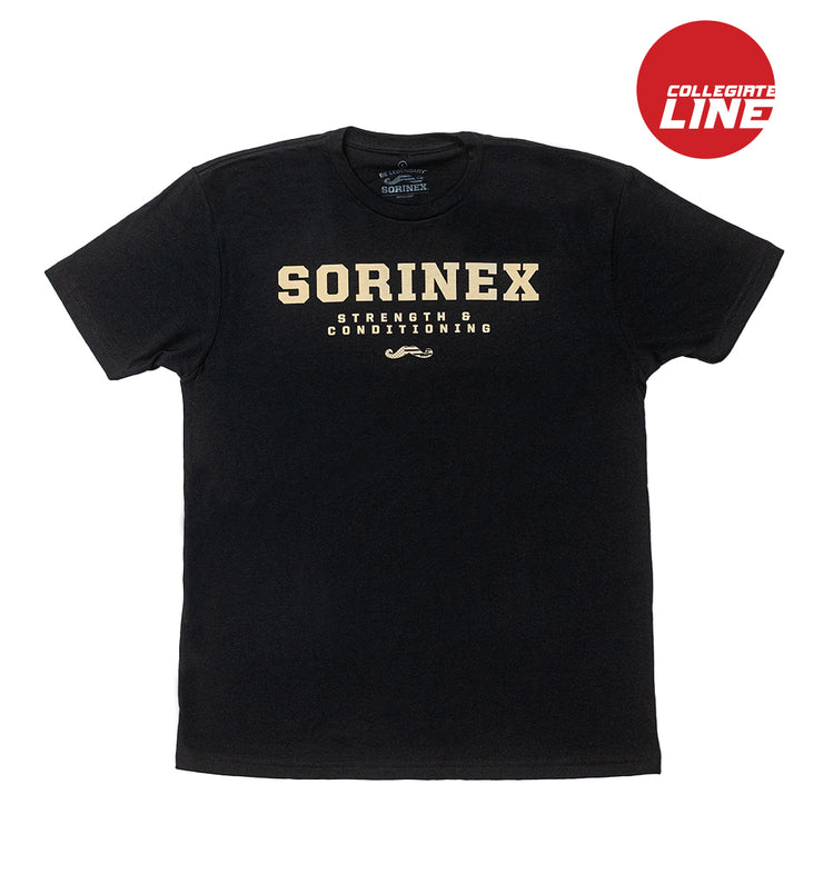 Collegiate Strength and Conditioning Tee - Black / Gold