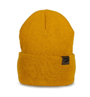 OD Leather Tag Beanie - Yellow
