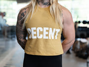 Women's Decent Heather Yellow Tank