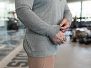 Women's Nike Grey Long Sleeve Dri-Fit Sorinex S&C