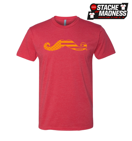 STACHE MADNESS - Red Tee