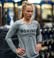 Women's Nike Grey Long Sleeve Dri-Fit Sorinex S&C